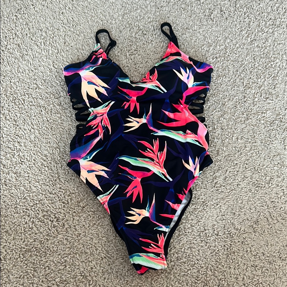PINK One-Piece with Cut Outs